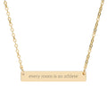 “every mom is an athlete” engraved pendant (3 colors)