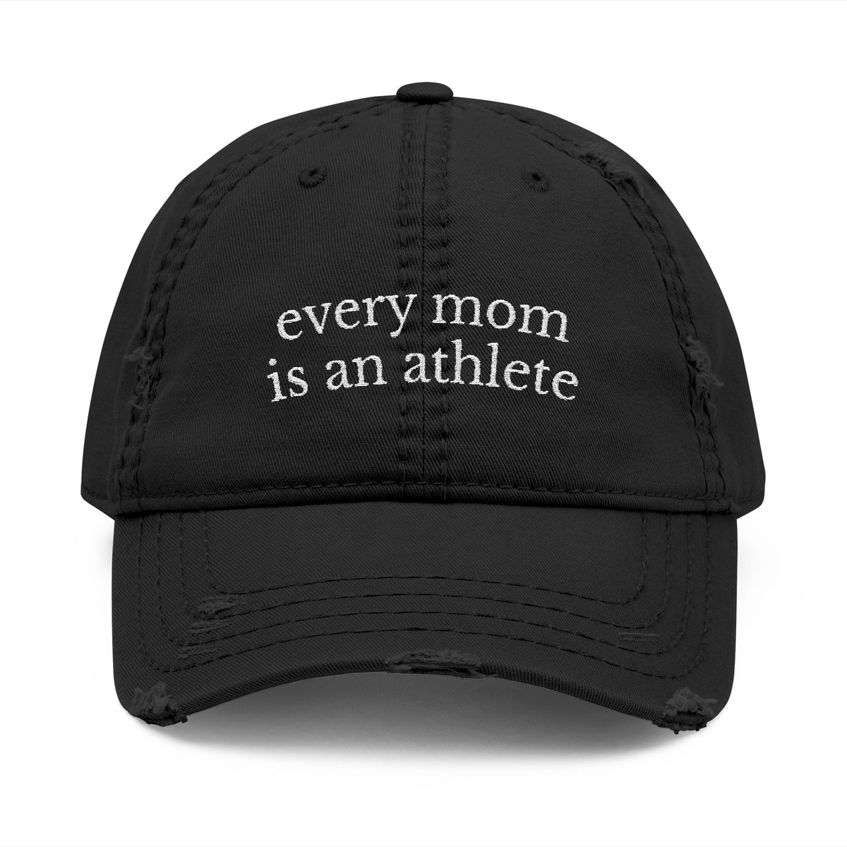 Distressed Embroidered Dad Hat