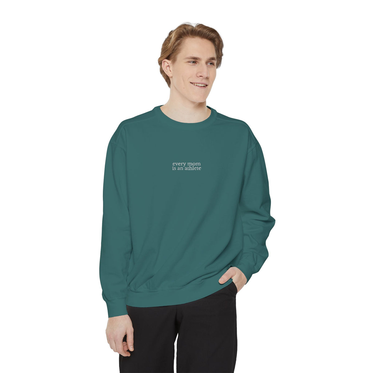 Embroidered sweatshirt Every Mom is an Athlete