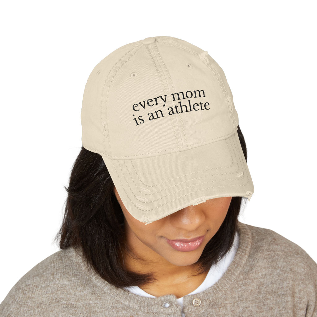 Distressed Embroidered Dad Hat