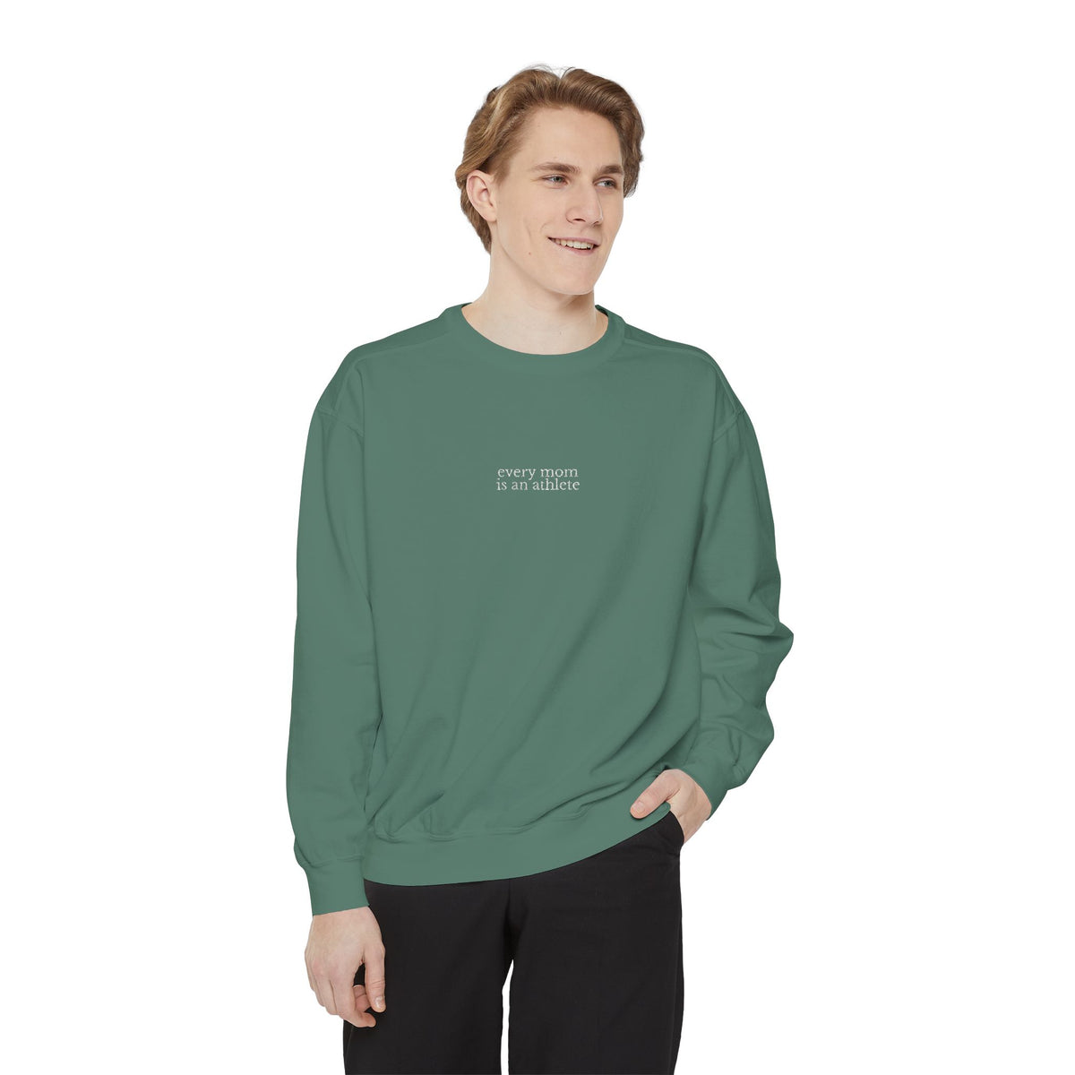 Embroidered sweatshirt Every Mom is an Athlete