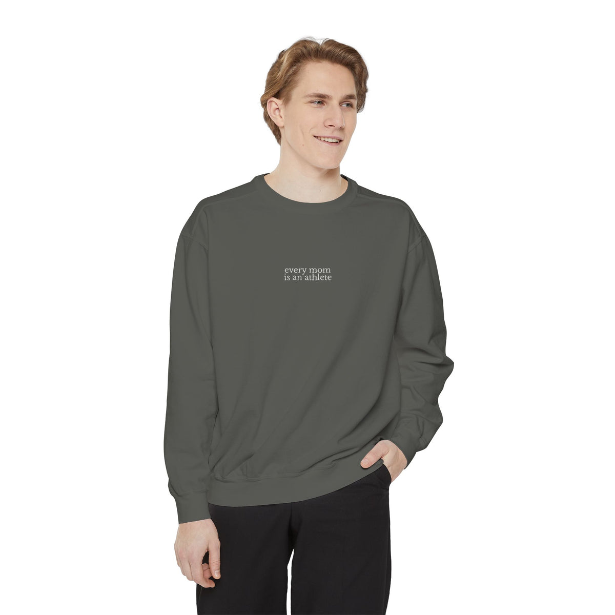 Embroidered sweatshirt Every Mom is an Athlete
