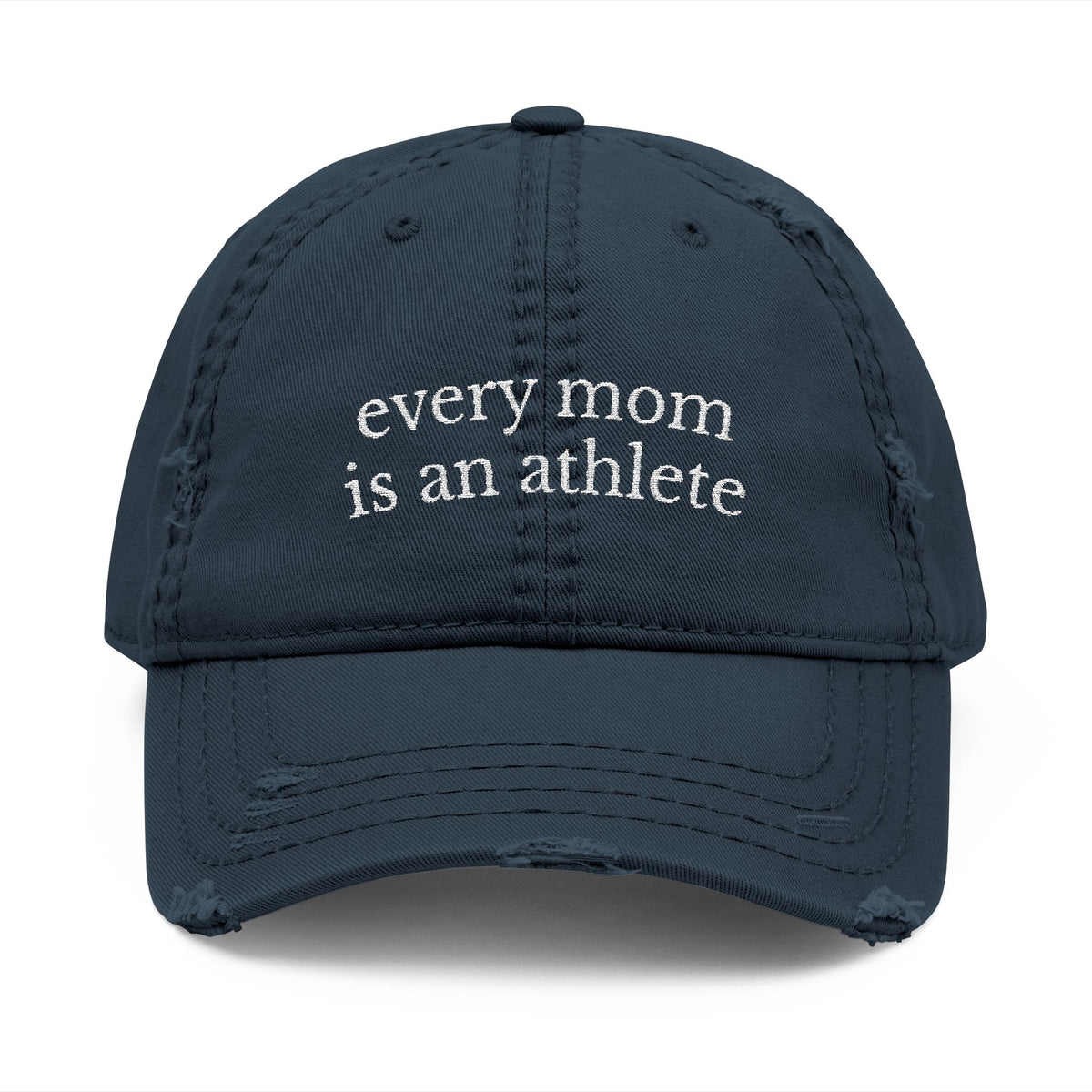 Distressed Embroidered Dad Hat